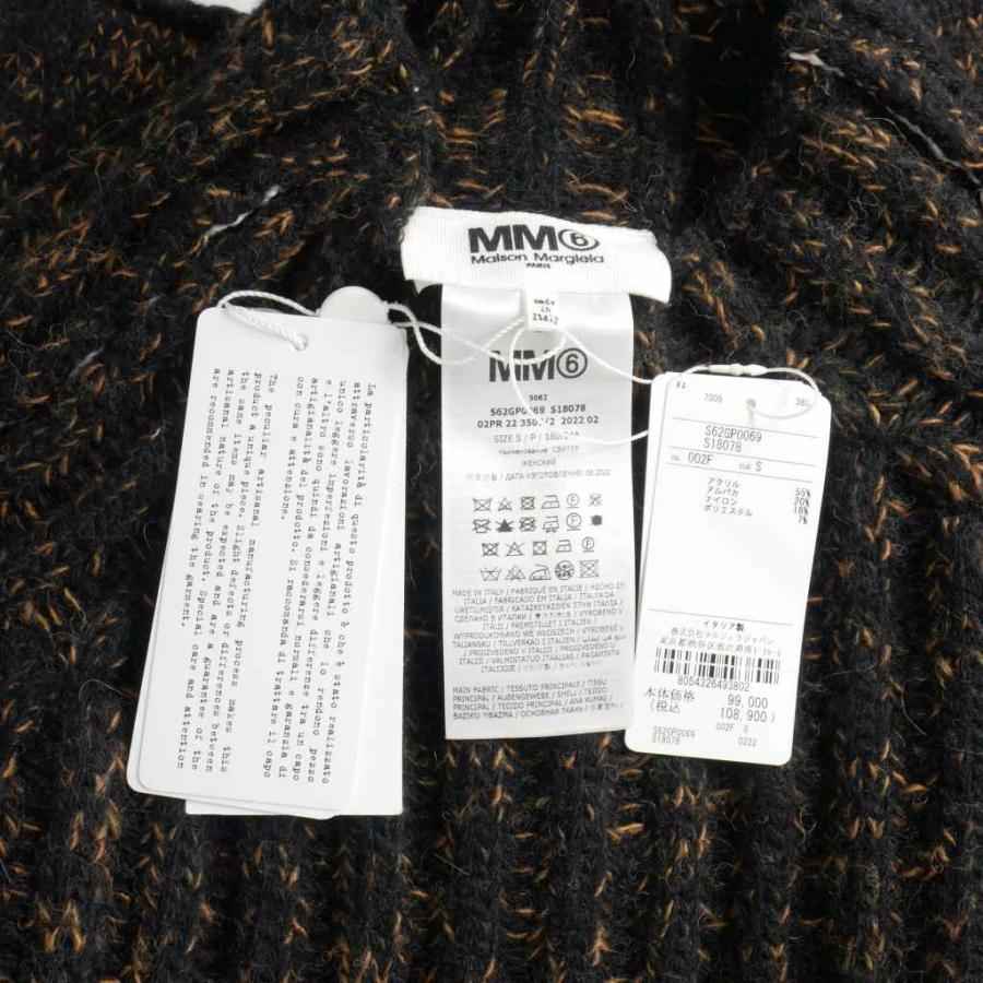 Maison Margiela①〈未使用級〉2019AWデザインニットSブラック Maison Margiela①〈未使用級〉2019AWデザインニットSブラック