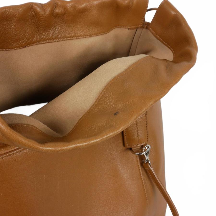 【JIL SANDER】 DUMPLING 巾着バッグ ブラウン JIL SANDER Dumpling Bag | endource