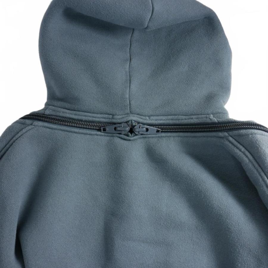 週末セール！alexanderwang.t クロップドパーカー cropped zip up hoodie in classic cotton terry in FADED BLACK