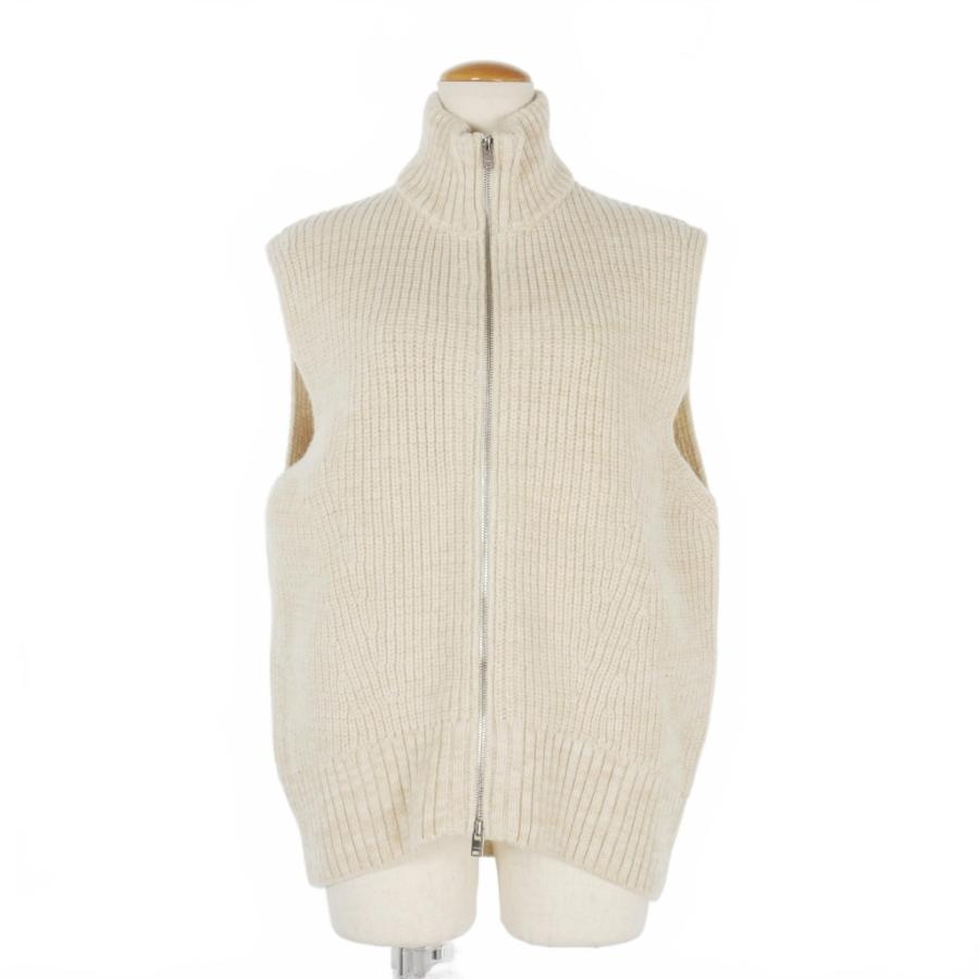 チノ CINOH ドライバーズ ニットベスト ハイネック 36 ベージュ