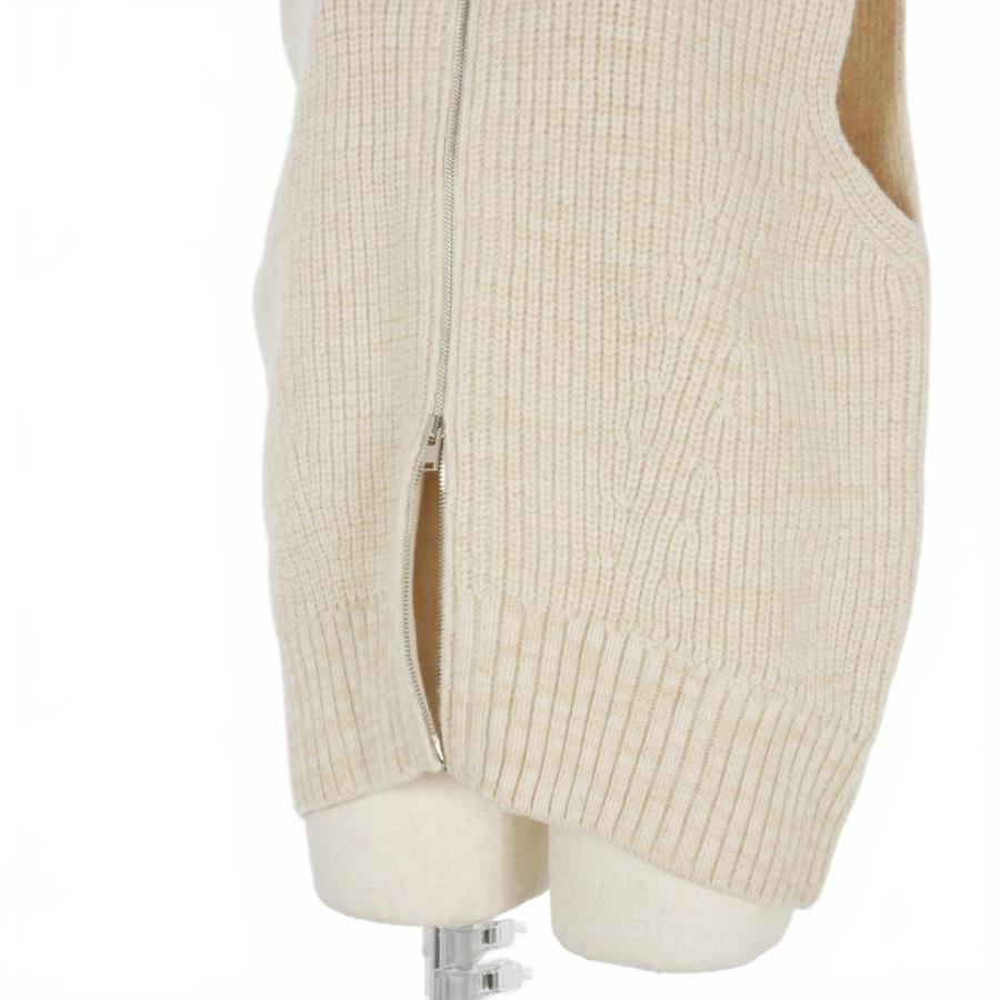 チノ CINOH ドライバーズ ニットベスト ハイネック 36 ベージュ