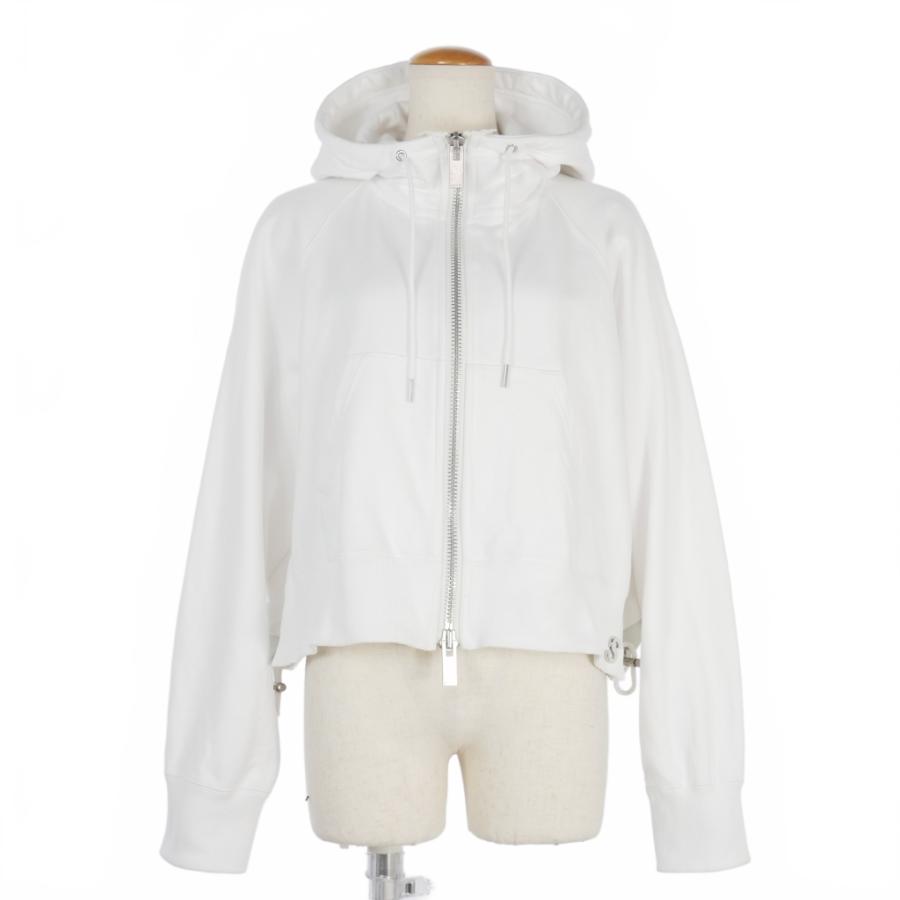 【中古】サカイ sacai レイヤード ジップパーカー ショート丈 3 白 ホワイト 23-06511 レディース サカイ sacai レイヤード ジップパーカー ショート丈 3 白 ホワイト 23