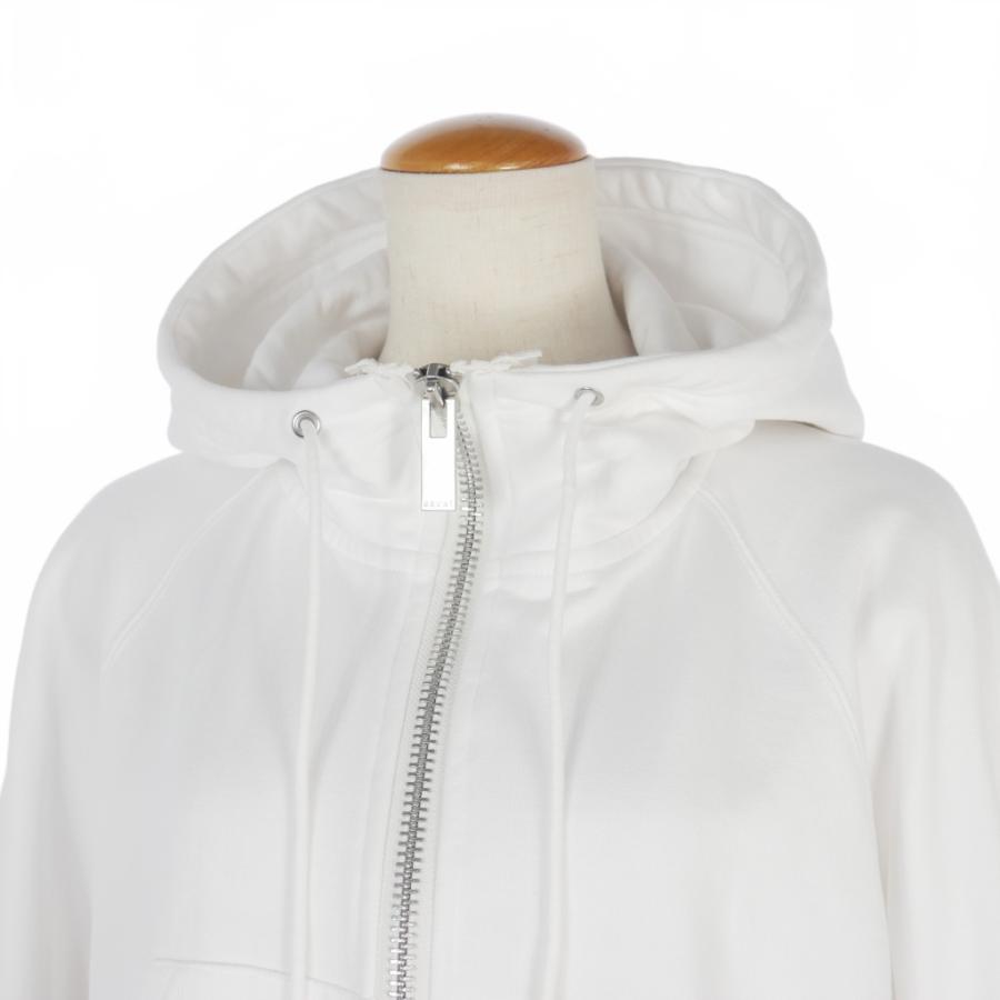 サカイ sacai レイヤード ジップパーカー ショート丈 3 白 ホワイト 23