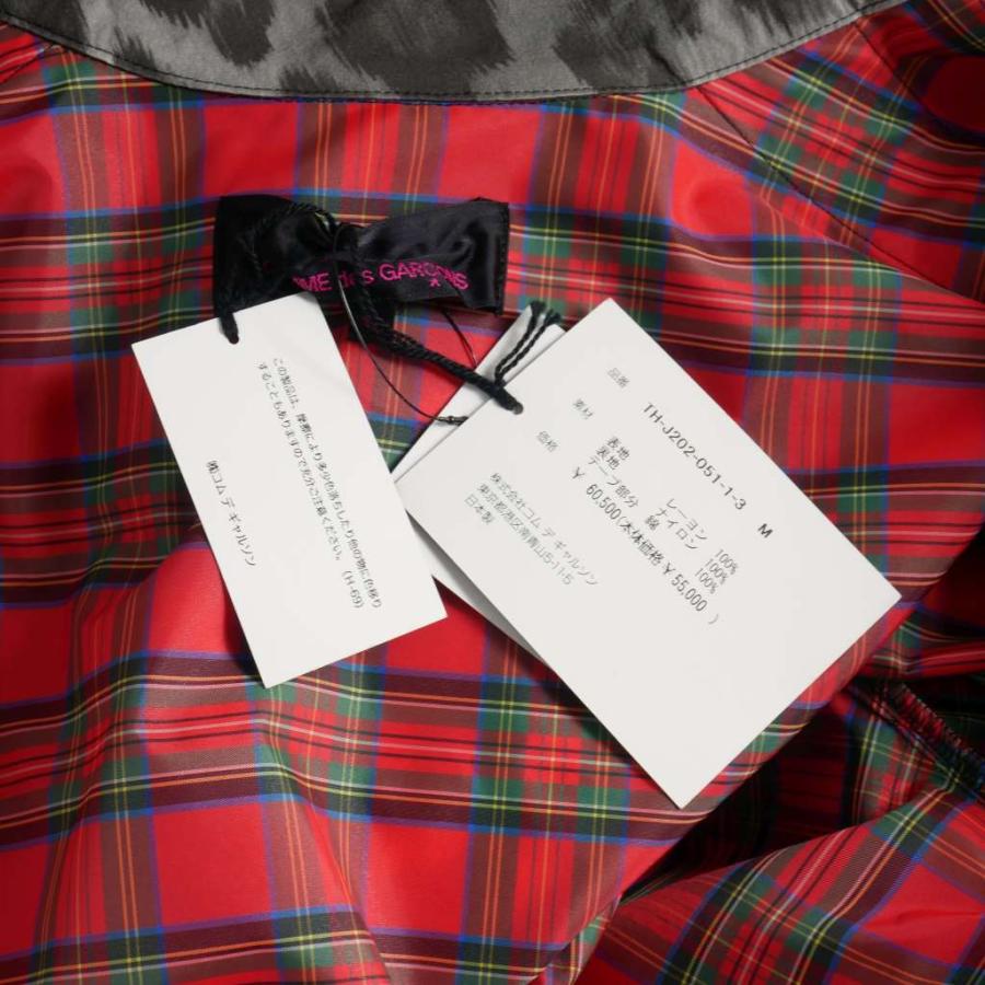 トリココムデギャルソン 21AW パーカー リバーシブル M グレー レッド トリココムデギャルソン tricot COMME des GARCONS 21AW パーカー