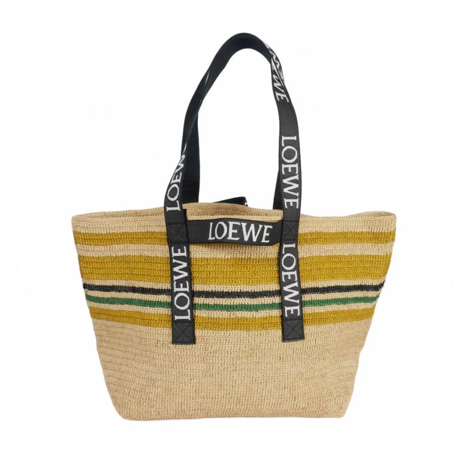 関税&送料込み【LOEWE】ラフィア・ショッパー トートバッグ 23AW NEW】LOEWE_man / ラフィア フォールドショッパー バッグ