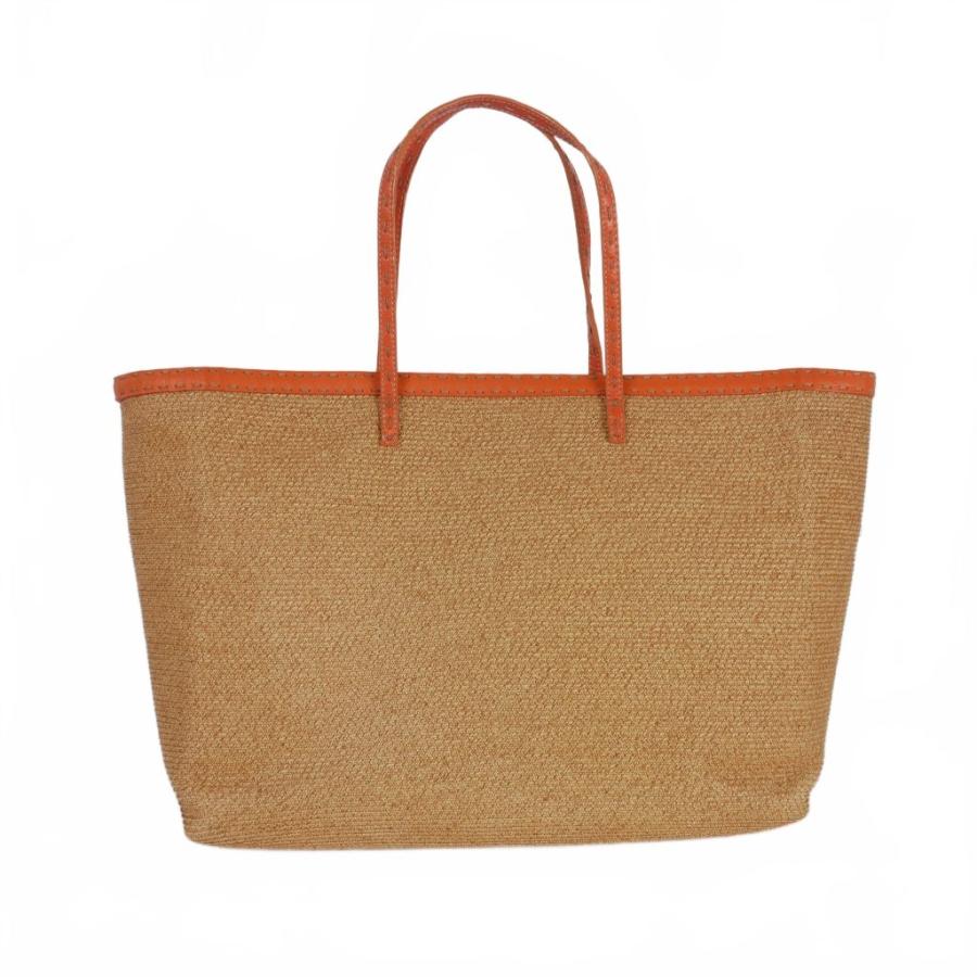 FENDI ストロー かごバッグ ベージュ FENDI フェンディ セレリア ストロートートバッグ かごバッグ