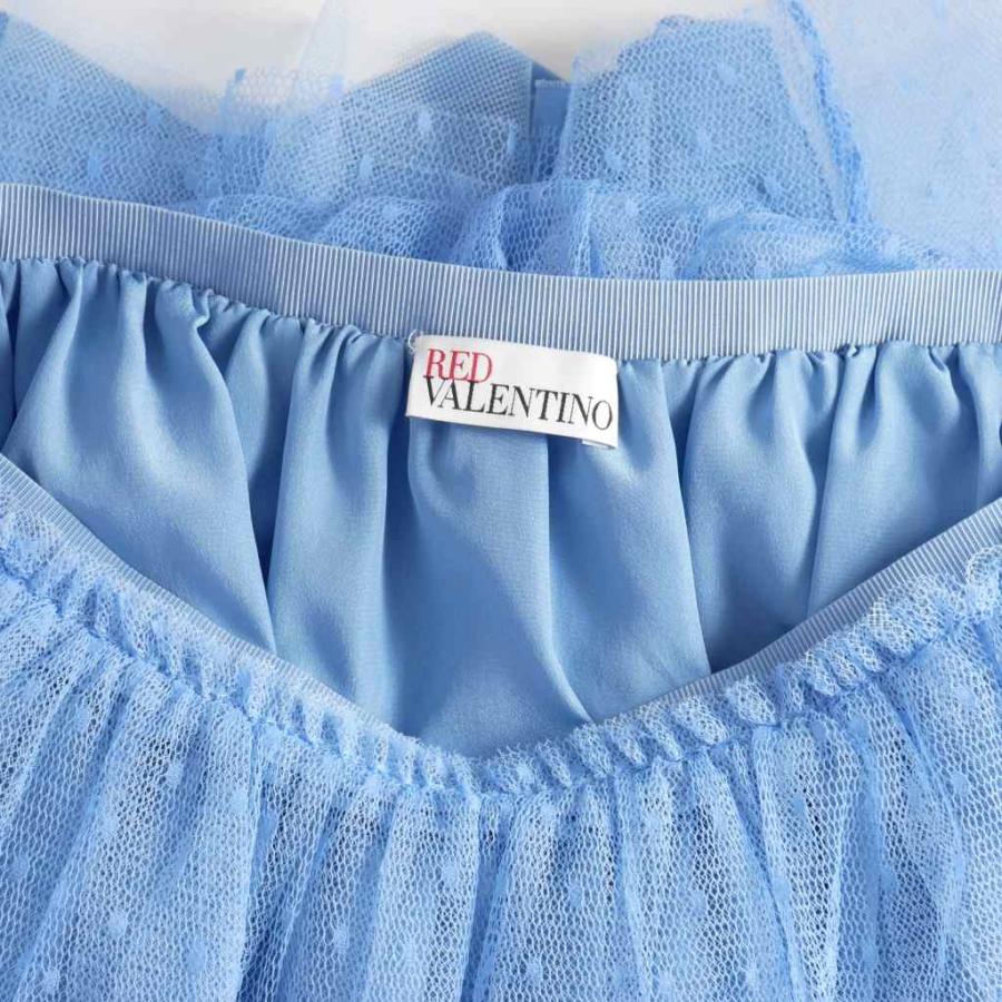 レッド ヴァレンティノ RED VALENTINO ドット チュール ロングスカート