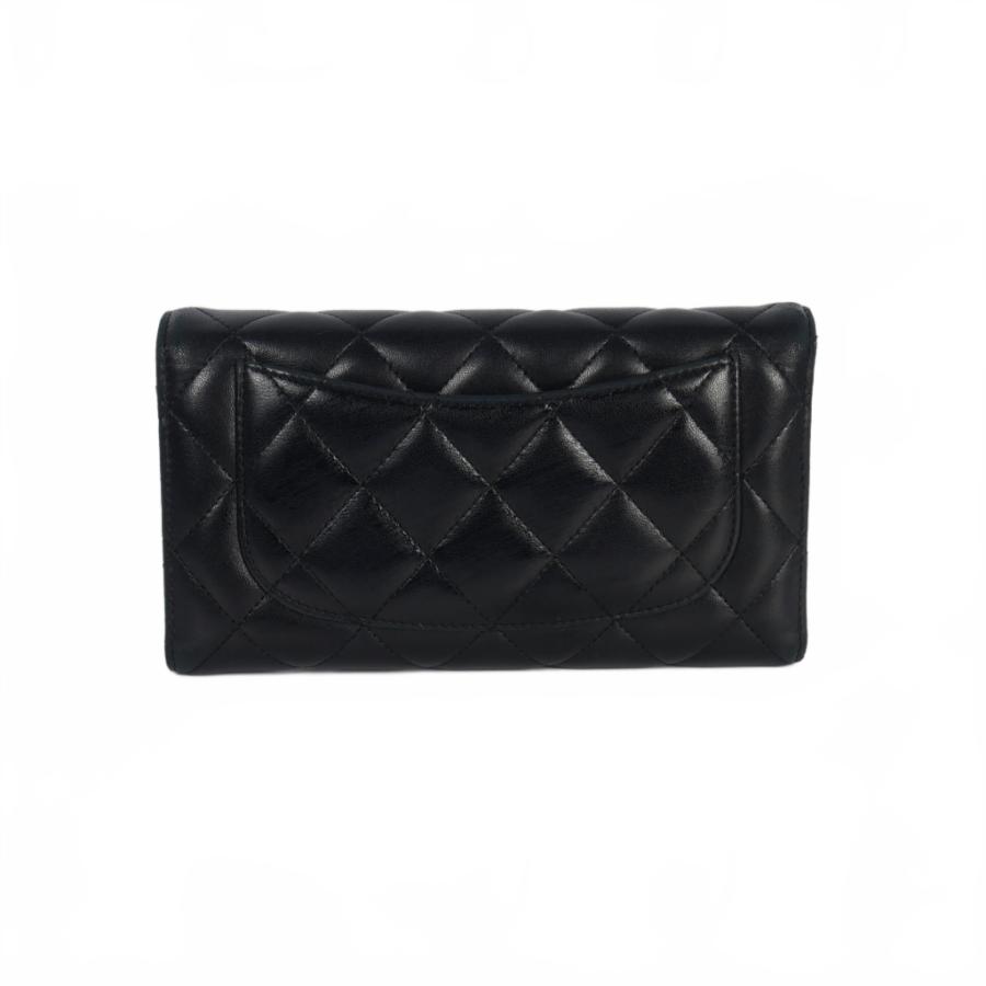 CHANEL シャネル タイムレス マトラッセ ラムスキン 長財布