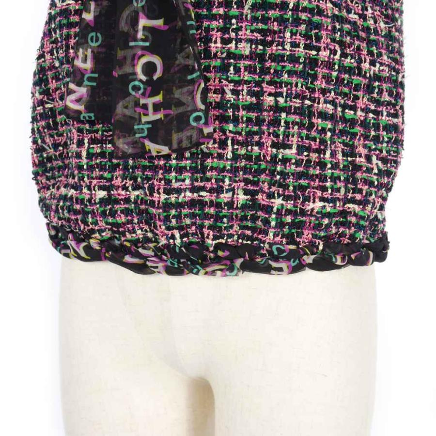 CHANEL（シャネル） ツイード トップス ベスト リボンタイ 36 マルチ