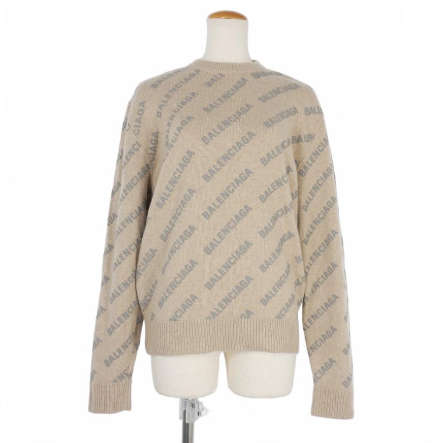 BALENCIAGA クリーム色 長袖セーター BALENCIAGA - 古着 BALENCIAGA バレンシアガ イタリア製 長袖 UNIFIT