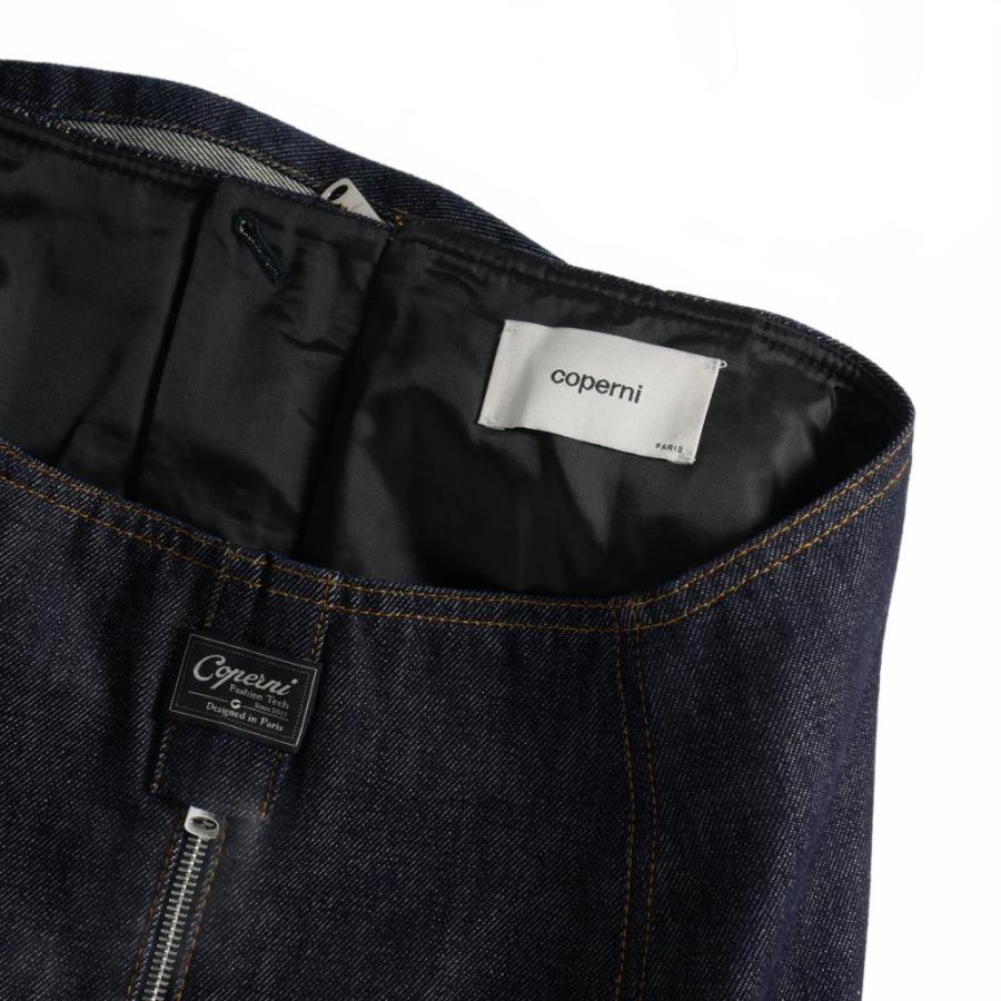 コペルニ coperni ロゴパッチ ジップアップ デニムスカート 42  
