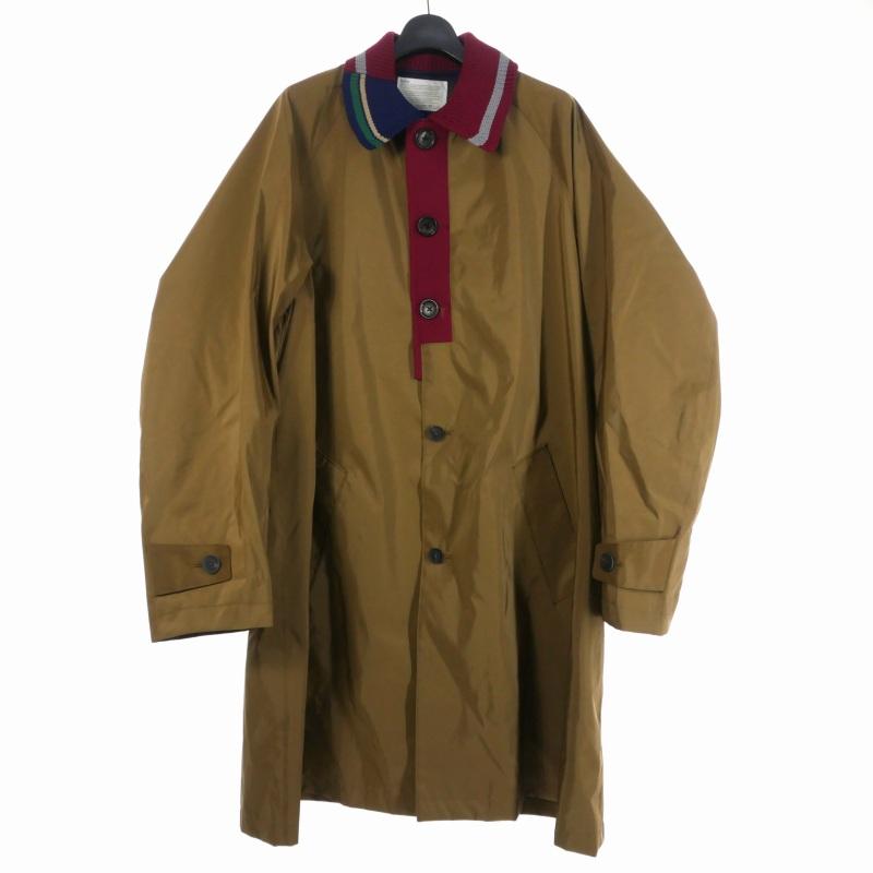 あ*す様 kolor　タッサー襟ニットナイロンコーテイングコート kolor タッサー襟ニットナイロンコーテイングコート 【公式通販】