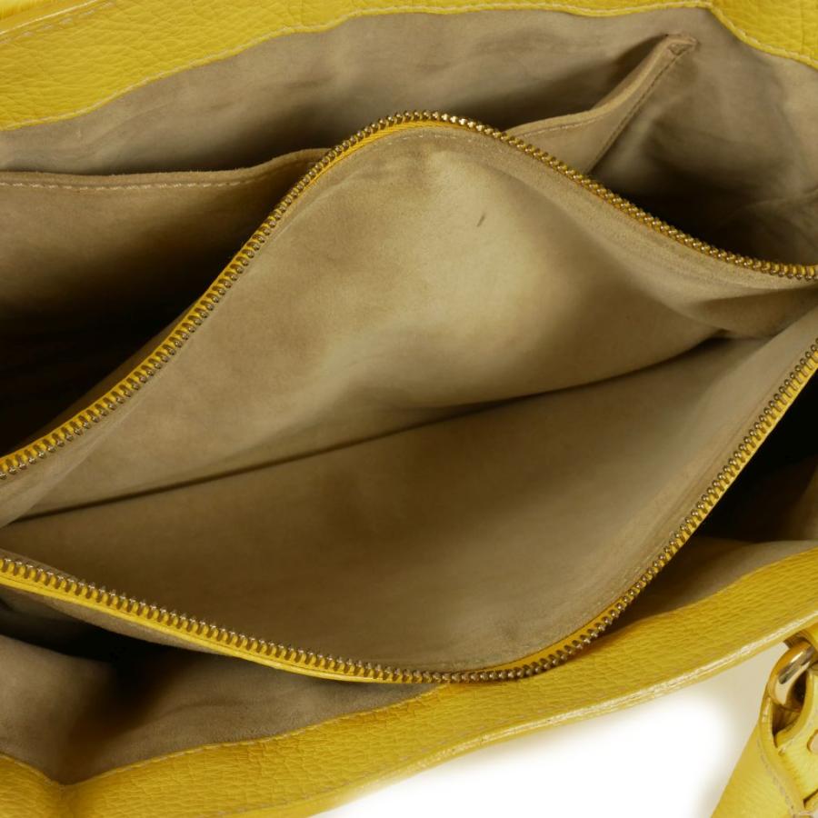 CELINE（セリーヌ） ブギーバッグ ハンドバッグ レザー 黄色 イエロー
