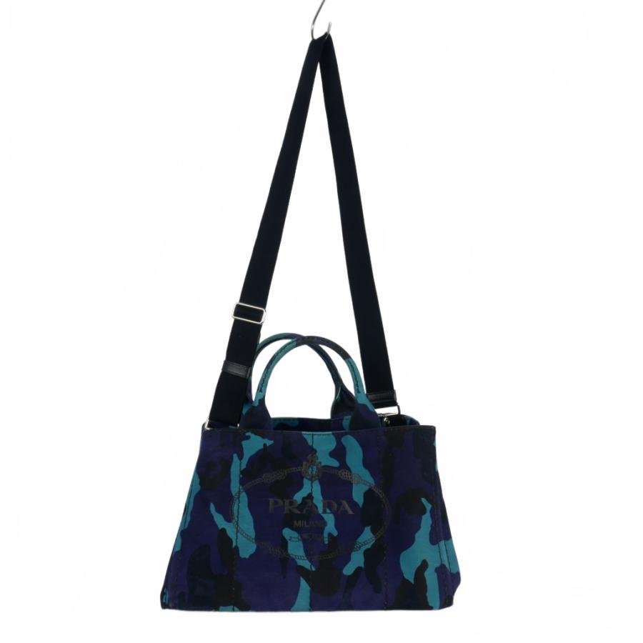 PRADA（プラダ） カナパ カモフラージュ キャンバス ハンドバッグ