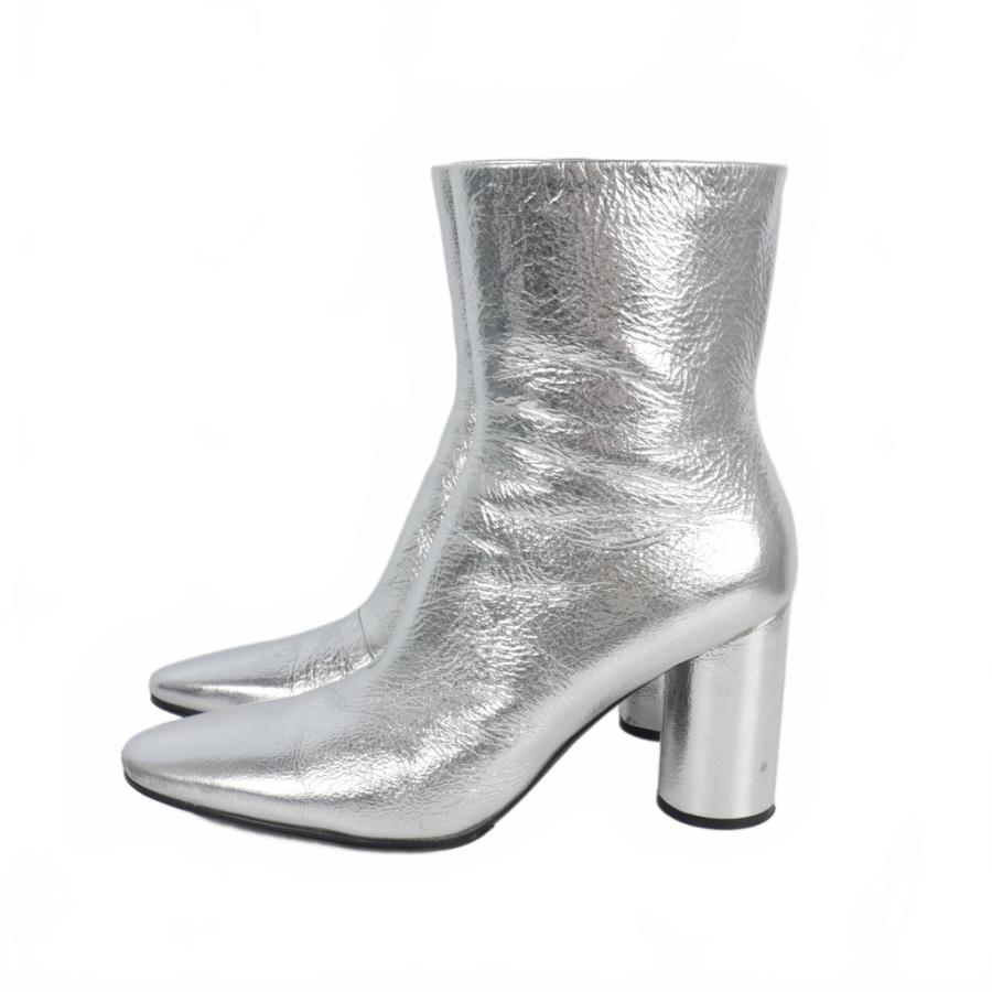 BALENCIAGA（バレンシアガ） ヒール レザー ショートブーツ サイド 