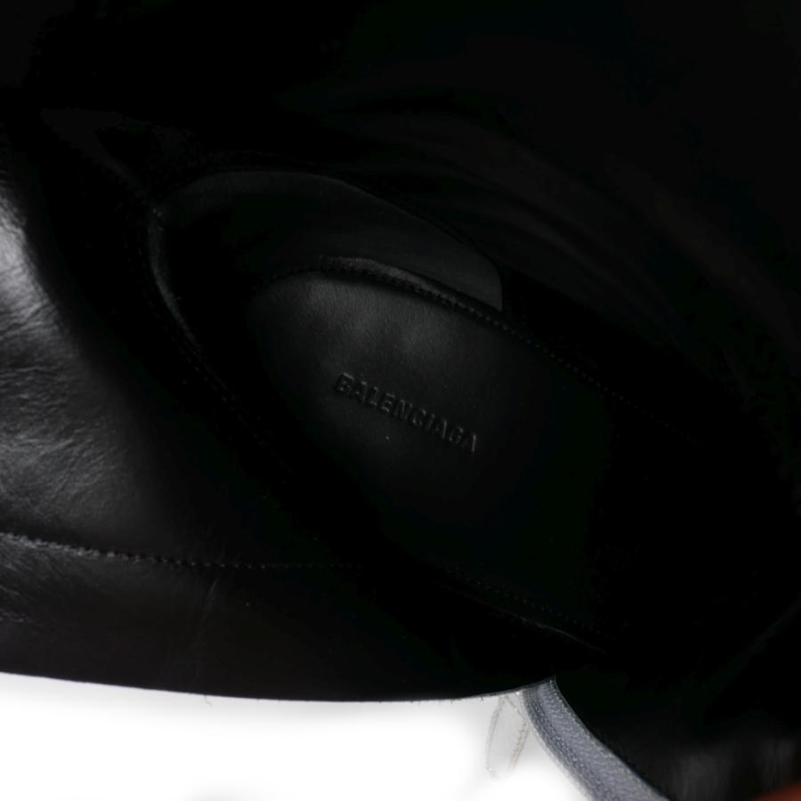 バレンシアガポインテッドショートブーツ 37黒/シューズ/ヒール/ジップ