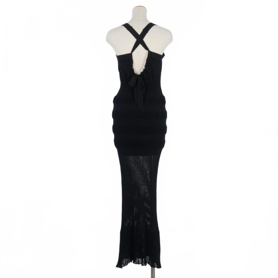 フェティコ FETICO 24SS シアーストライプ ニットドレス