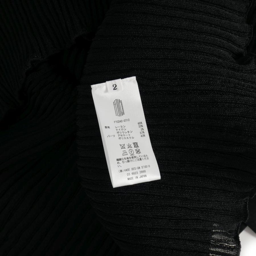 フェティコ FETICO 24SS シアーストライプ ニットドレス ワンピース 2