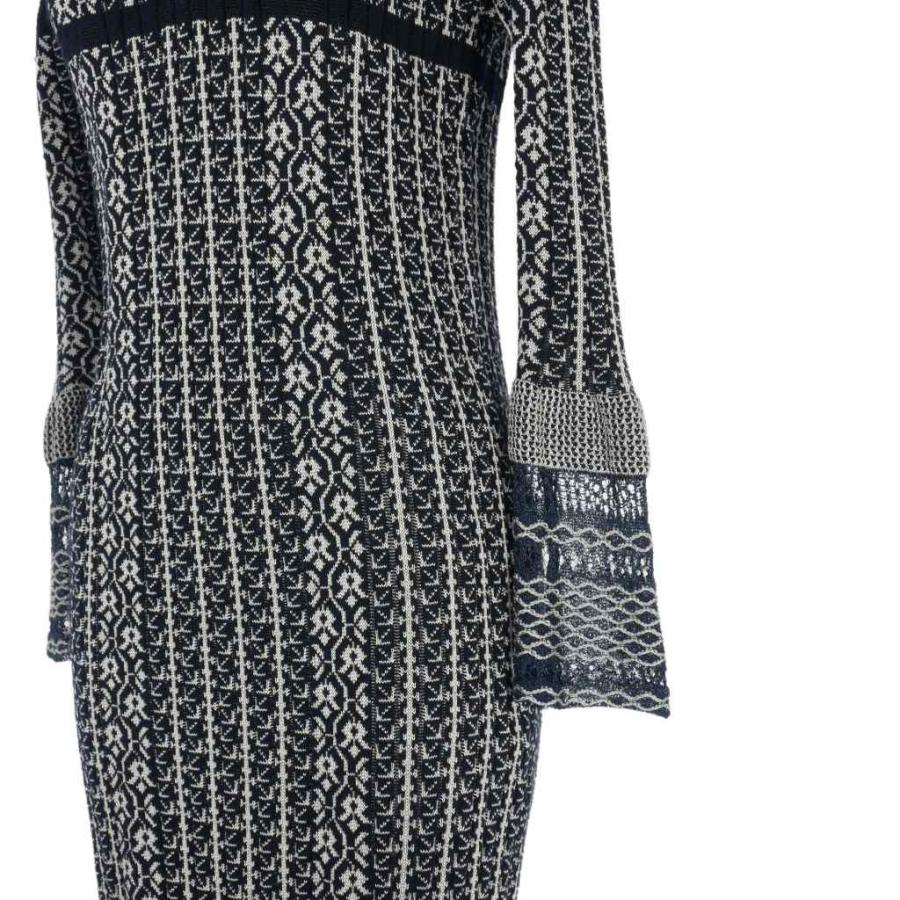 マメクロゴウチ Mame Kurogouchi 20SS ジャガードニット ドレス