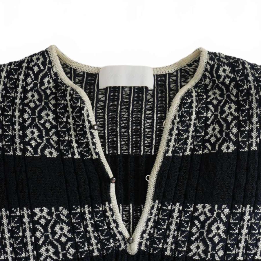 マメクロゴウチ Mame Kurogouchi 20SS ジャガードニット ドレス