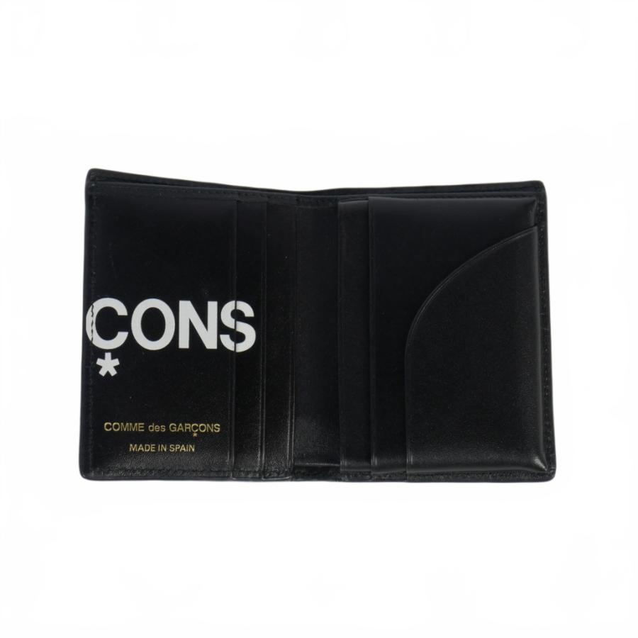 コムデギャルソン 二つ折り財布 HUGE LOGO レザー BLACK 黒 Amazon | Comme des Garcons HUGE LOGO WALLET コムデギャルソン