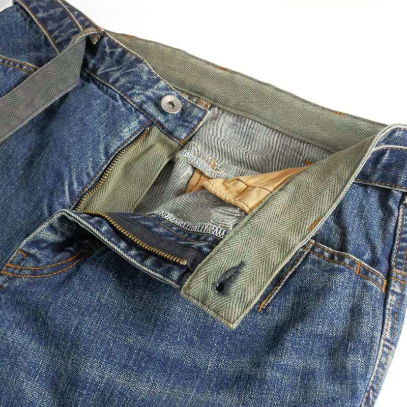 サカイ sacai ベルテッド ドッキングデニムパンツ ジーンズ 2