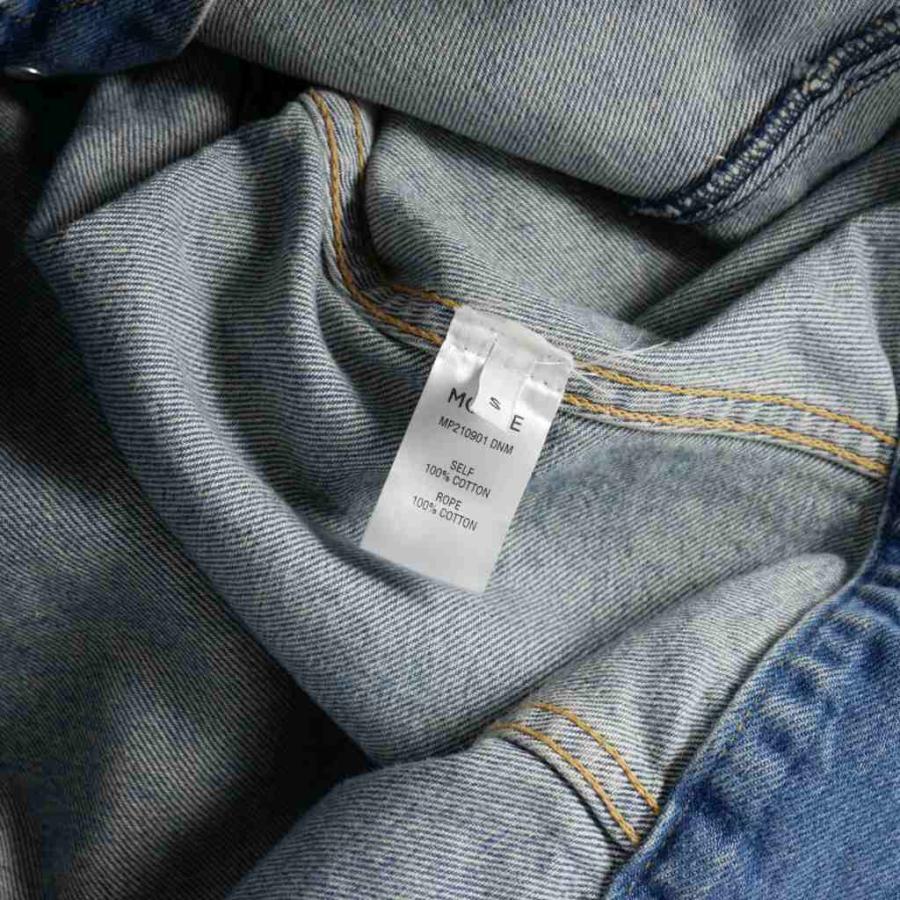モンセ MONSE 21AW ロープ メッシュ デニムジャケット オーバーサイズ