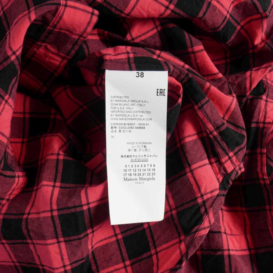 Maison Margiela 赤黒ストライプ長袖カットソー aaf4f2405fcca54ae4722a86430ef1