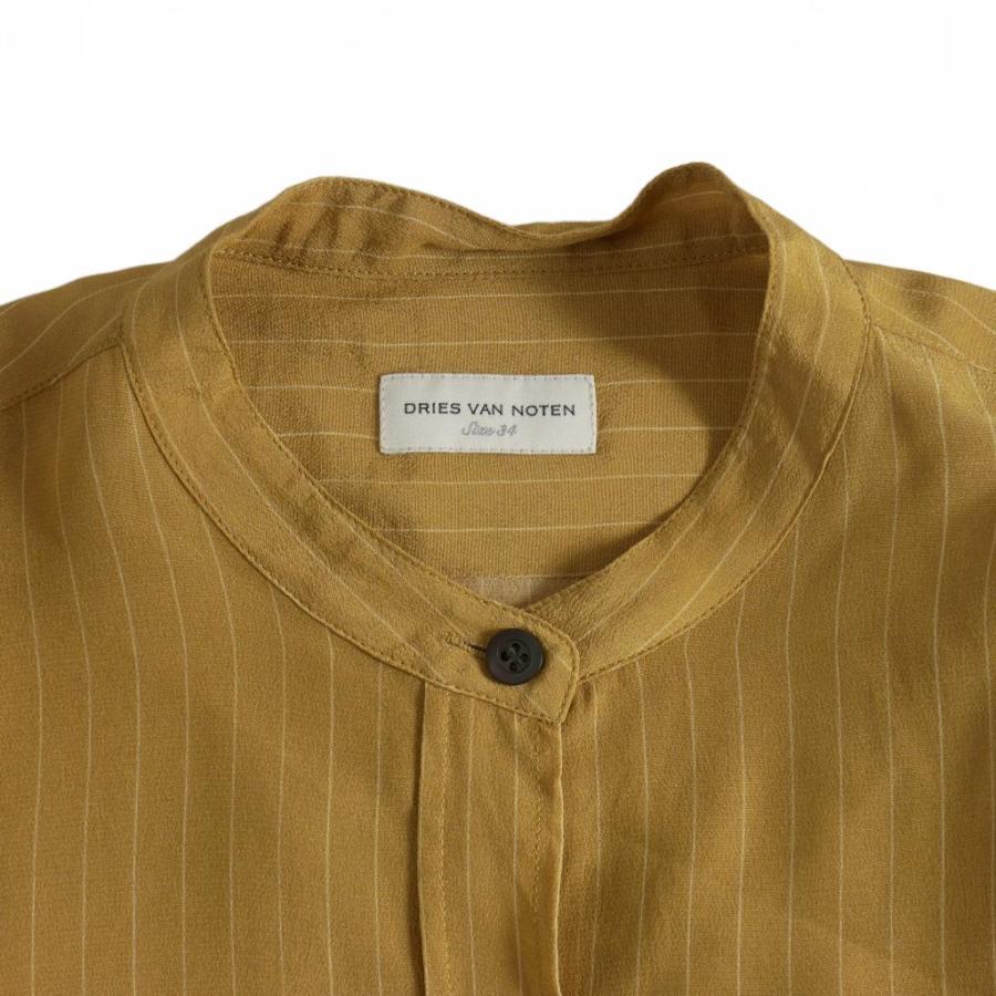 ドリスヴァンノッテン DRIES VAN NOTEN 20SS バンドカラー シルク 