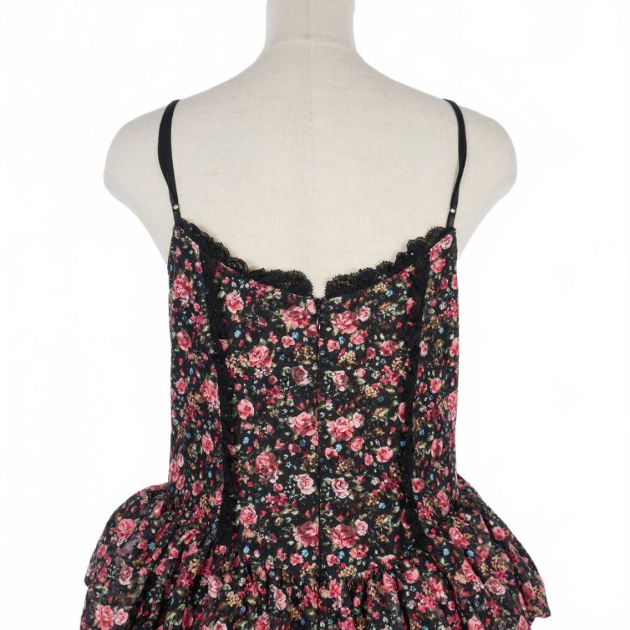 ロク ロック rokh 花柄 レース キャミワンピース ドレス 40 マルチ