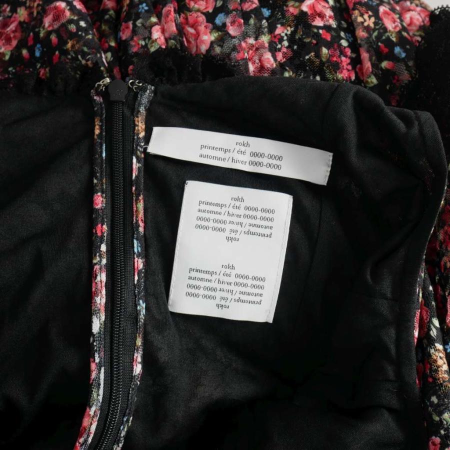 ロク ロック rokh 花柄 レース キャミワンピース ドレス 40 マルチ