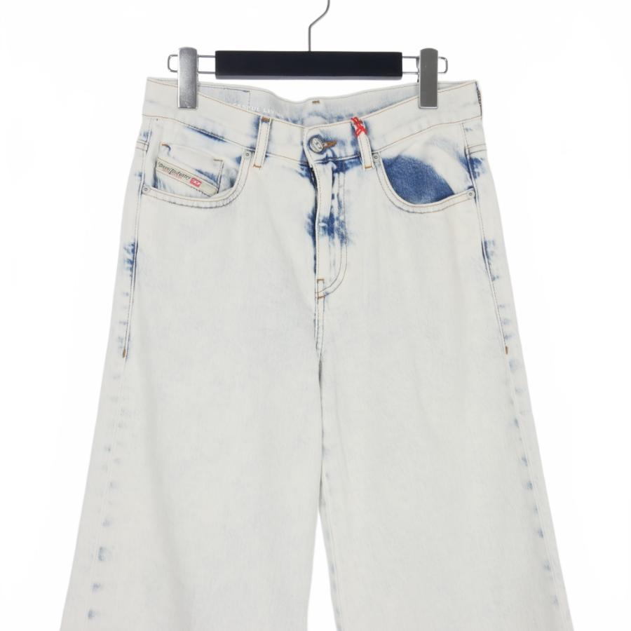 DIESEL ディーゼル D-AKEMI ワイドデニム フレアジーンズ ブリーチ W27