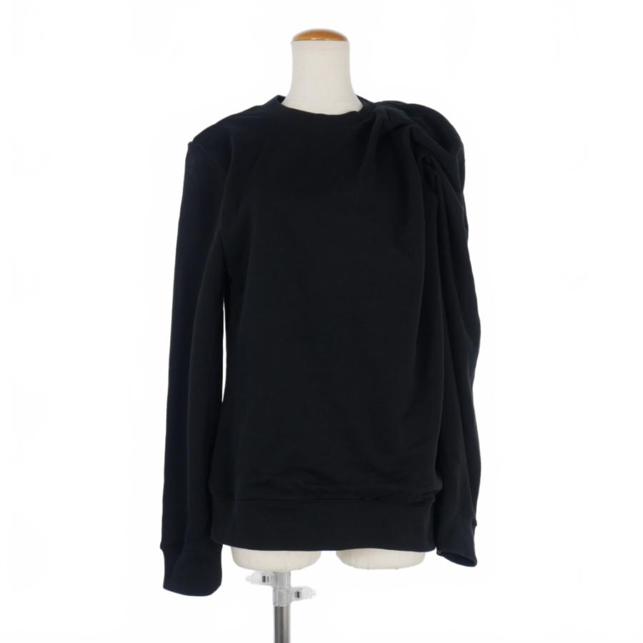 DRIES VAN NOTEN 黒 トレーナー　 Sサイズ ドリスヴァンノッテン DRIES VAN NOTEN ギャザー クルーネック