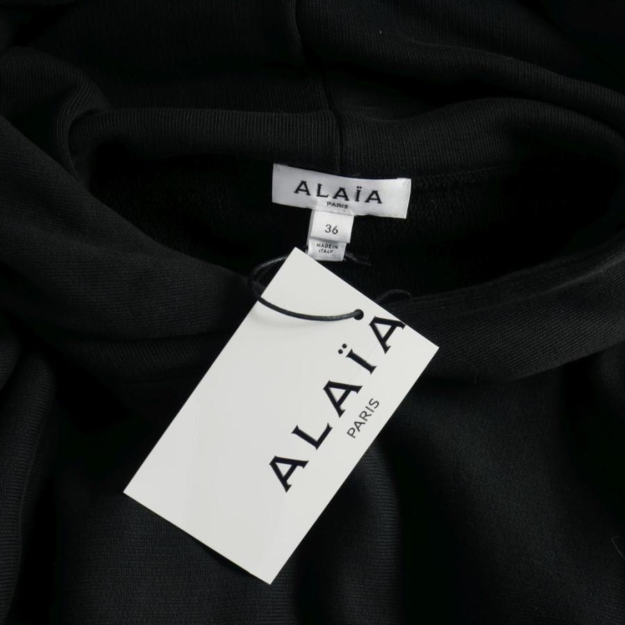 アライア ALAIA クロップド パーカー フーディ 36 黒 ブラック アライア ALAIA クロップド パーカー フーディ 36 黒 ブラック