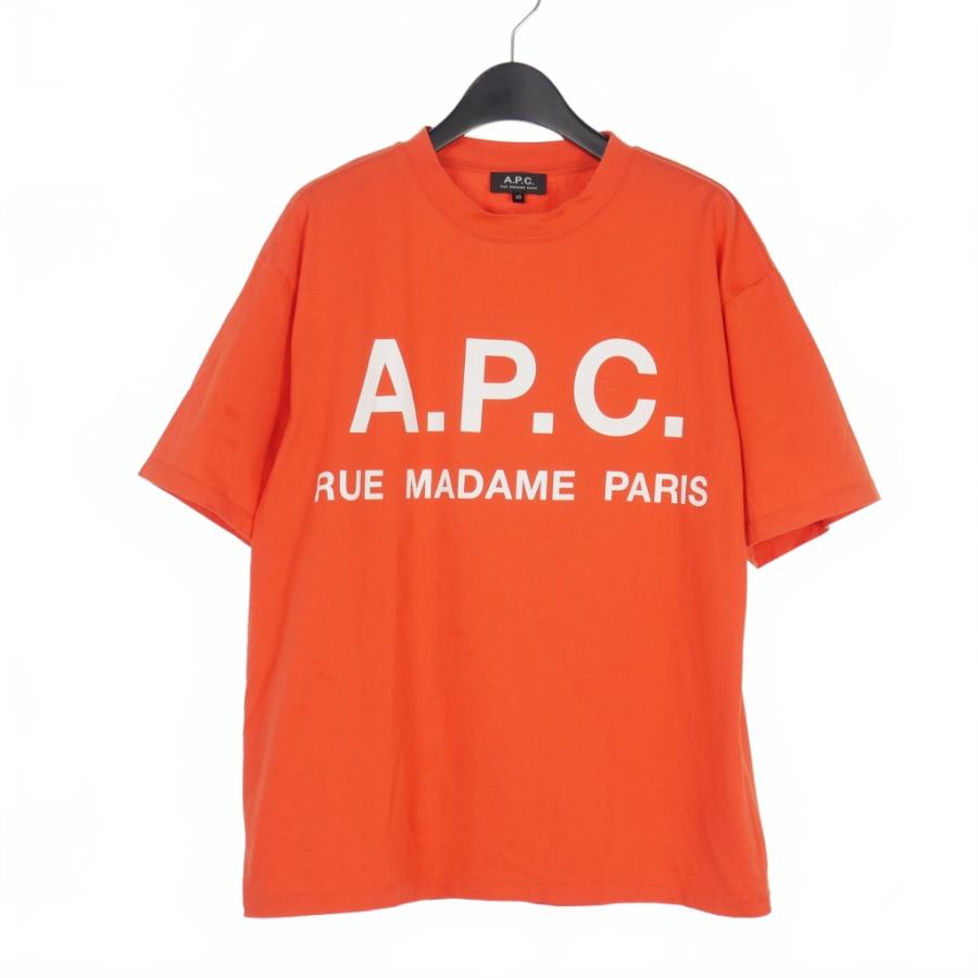 極美品】エディフィス apc 別注 Tシャツ オレンジ A.P.C. アーペーセー
