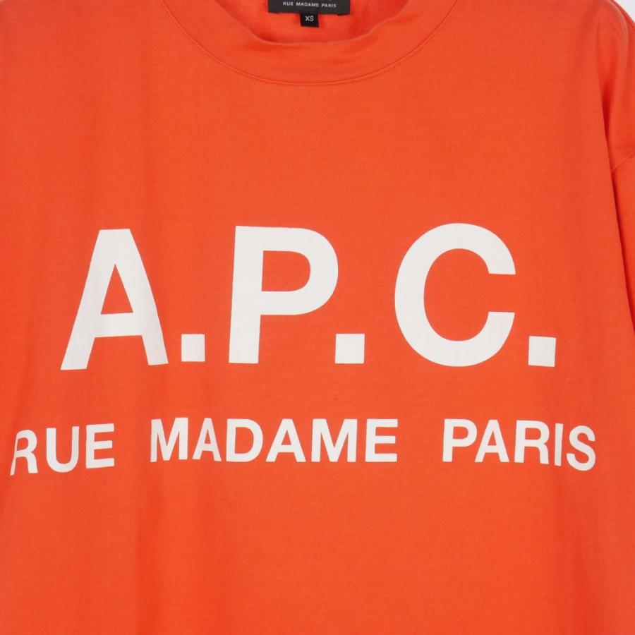 A.P.C.（アーペーセー） ロゴ Tシャツ カットソー 半袖 XS オレンジ