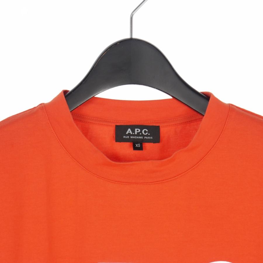 A.P.C.（アーペーセー） ロゴ Tシャツ カットソー 半袖 XS オレンジ 