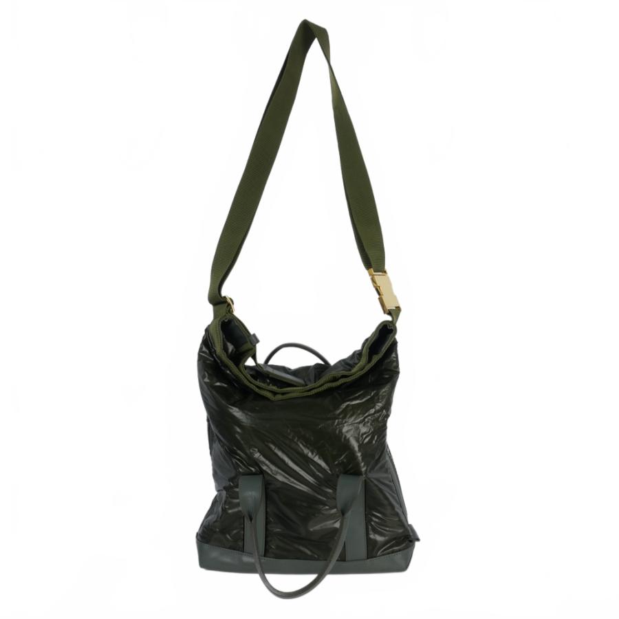サカイ sacai ドライナイロン ショルダーバッグ 2WAY 緑 カーキ