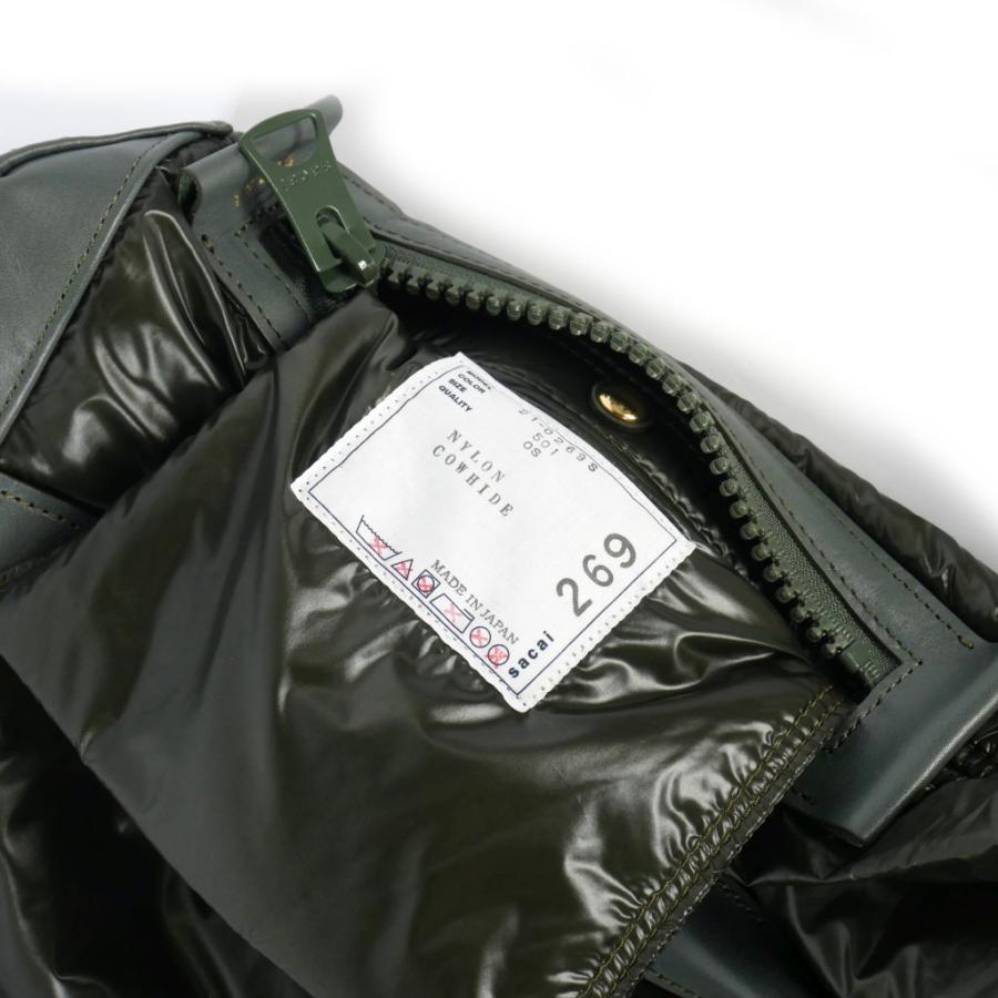 サカイ sacai ドライナイロン ショルダーバッグ 2WAY 緑 カーキ 21
