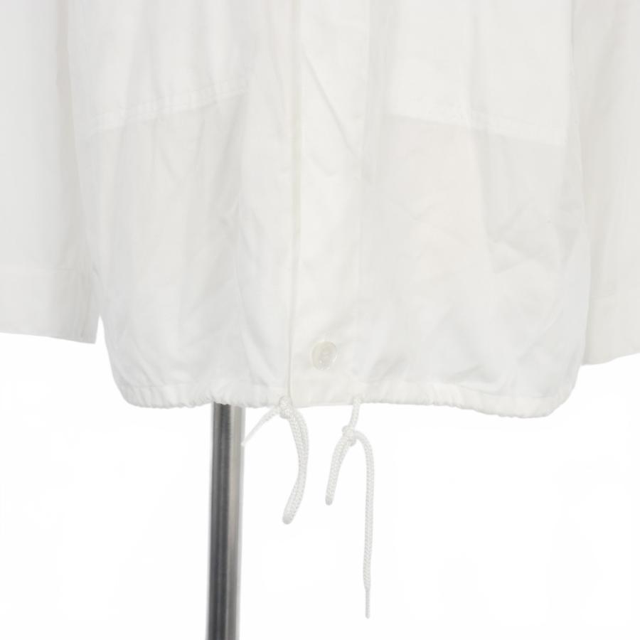 【中古】メゾンマルジェラ Maison Margiela 22SS ドローストリング フードジャケット シャツ ジャケット 40 白 S メゾンマルジェラ Maison Margiela 22SS ドローストリング フード