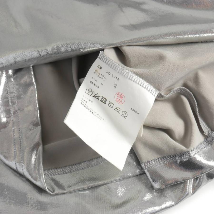 junya watanabe 25ss 半袖シルバー箔プリントニット ジュンヤワタナベ JUNYA WATANABE コムデギャルソン 25SS メタリック