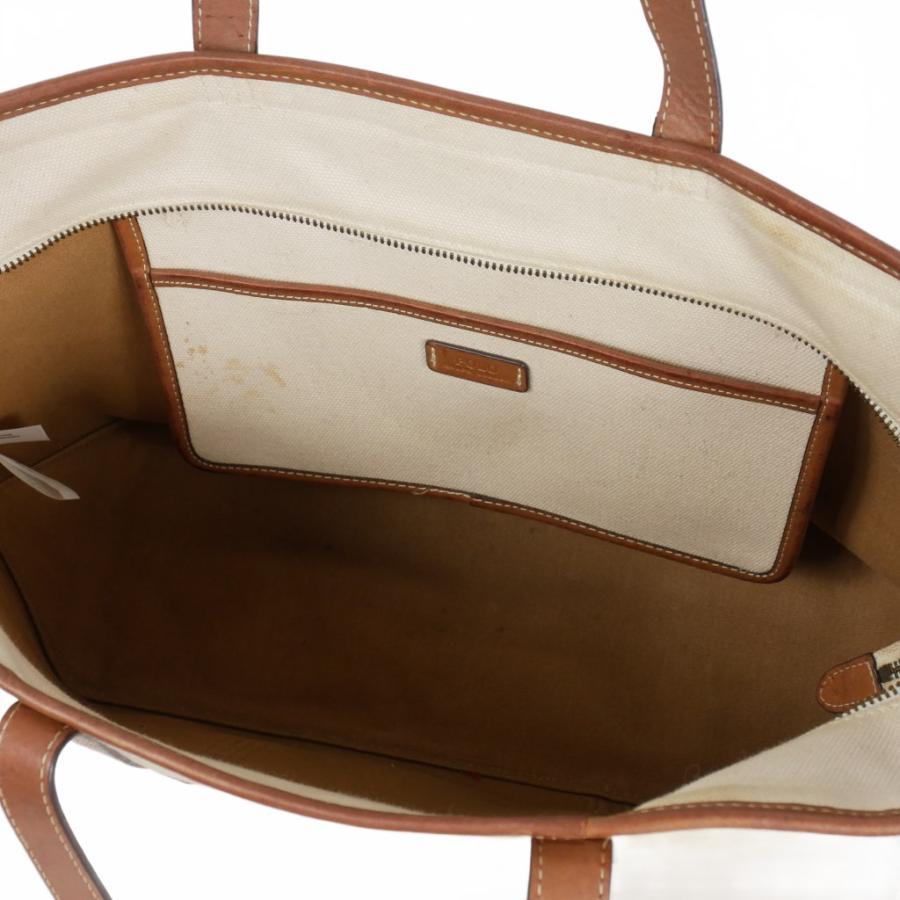 ラルフローレン キャンバス レザー トートバッグ ロゴ 刺繍 大容量 多機能￼ POLO RALPH LAUREN 【並行輸入品】ポロ ラルフローレン ラージ