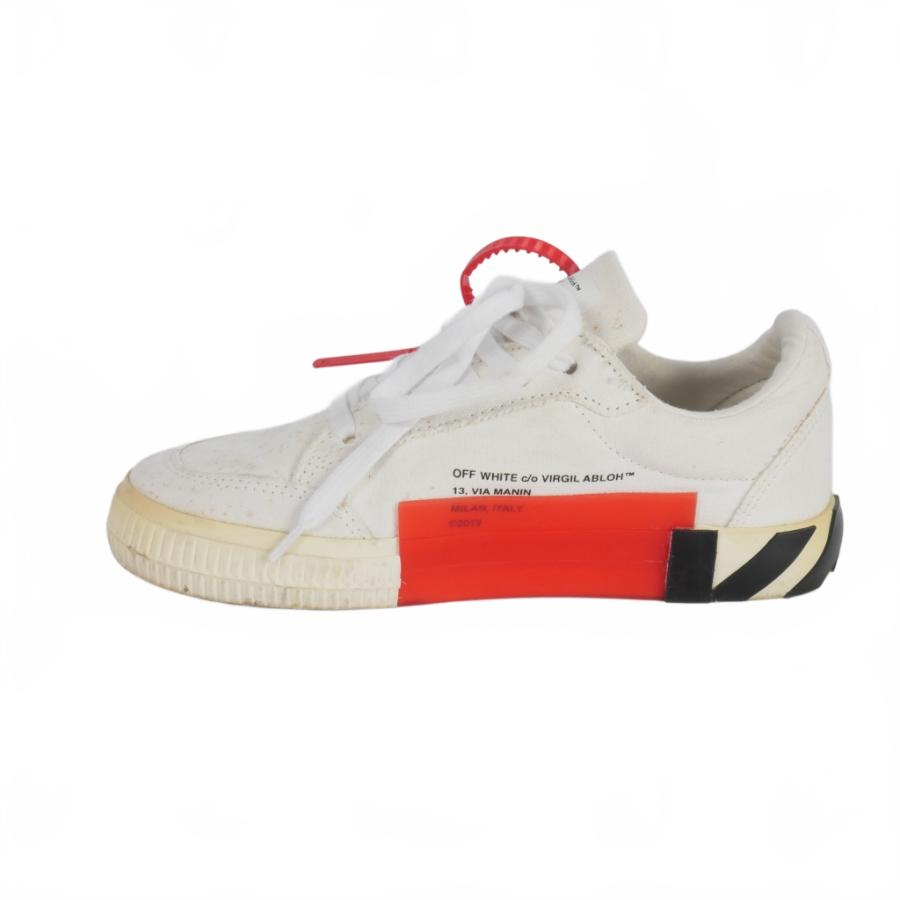 オフホワイト OFF WHITE ロゴスニーカー タグ キャンバスシューズ 37 