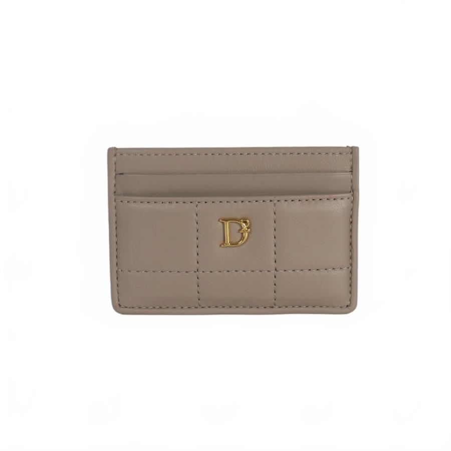 【中古】未使用品 ディースクエアード DSQUARED2 23AW レザー カードケース カードホルダー ベージュ S83CC0023 DSQUARED2（ディースクエアード） 未使用品 DSQUARED2 23AW レザー
