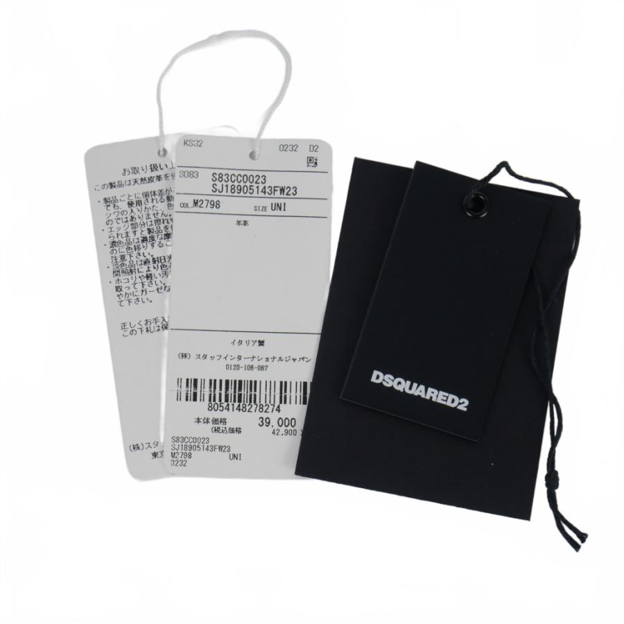 DSQUARED2（ディースクエアード） 未使用品 DSQUARED2 23AW レザー