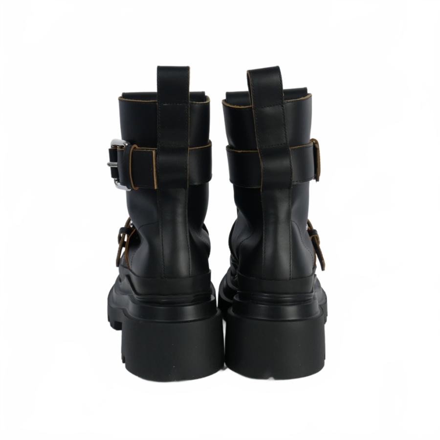 未使用品 プランシー PLAN C CALF COMBAT BOOTIE ベルテッド ショート