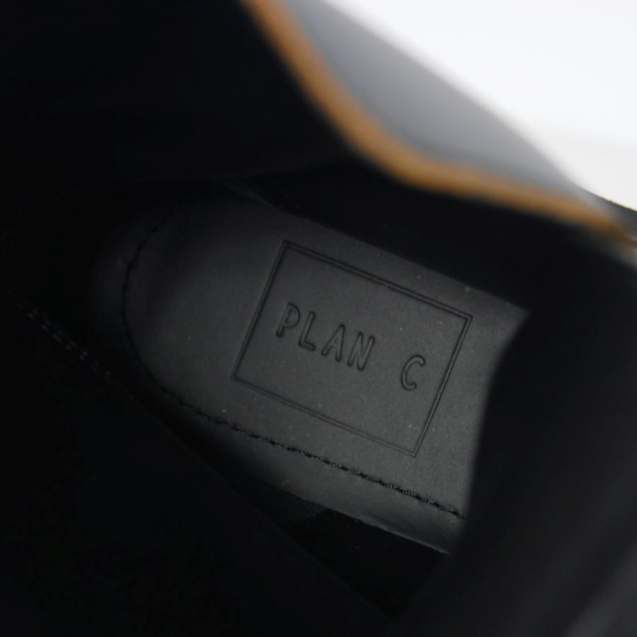 未使用品 プランシー PLAN C CALF COMBAT BOOTIE ベルテッド ショート