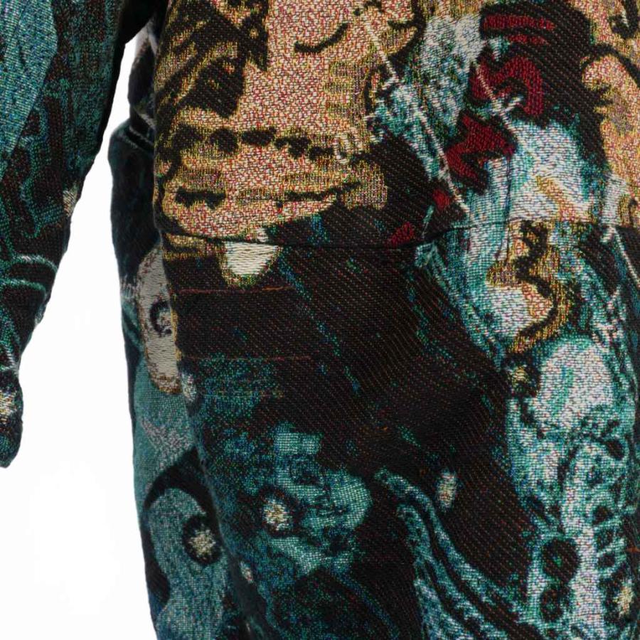 イッセイミヤケ ISSEY MIYAKE 07AW A-POC ゴブラン織 ジャケット コート 総柄 サイズ2 マルチカラー IM73FA505 レディースの画像