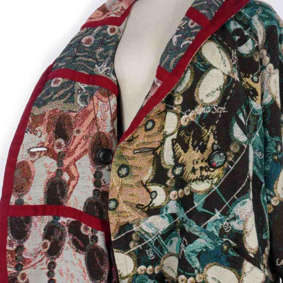 【中古】イッセイミヤケ ISSEY MIYAKE 07AW A-POC ゴブラン織 ジャケット コート 総柄 サイズ2 マルチカラー ISSEY MIYAKE（イッセイミヤケ） ISSEY MIYAKE 07AW A-POC ゴブラン織