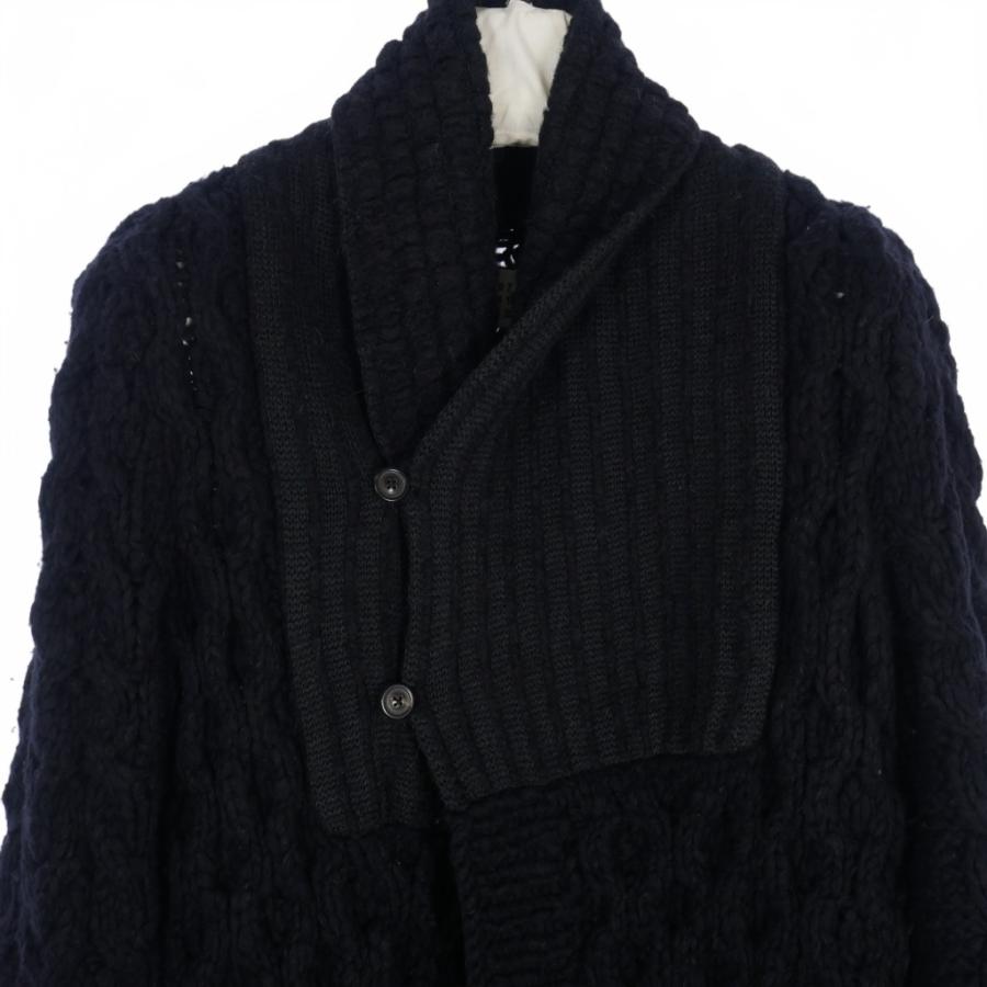 メゾンマルジェラ Maison Margiela 11AW ショールカラー ケーブル 